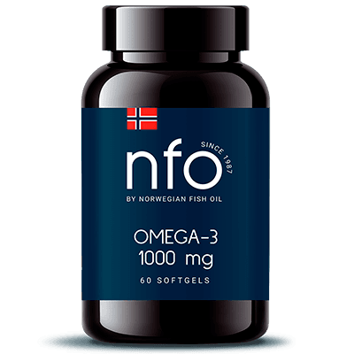 NFO (Норведжиан Фиш Ойл) Омега-3 капс. 1 000мг №60