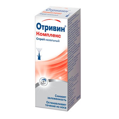 Отривин Комплекс спрей наз. 0,6 мг/мл + 0,5мг/мл 10мл