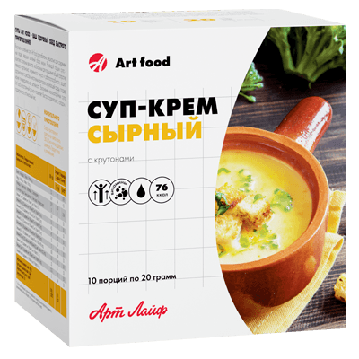 Суп-крем Арт лайф сырный пакет №10 Суп-крем Арт лайф сырный пакет №10