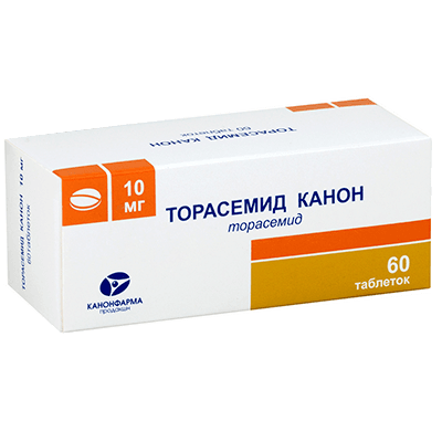 Торасемид Канон табл. 10мг №60 Торасемид Канон табл. 10мг №60
