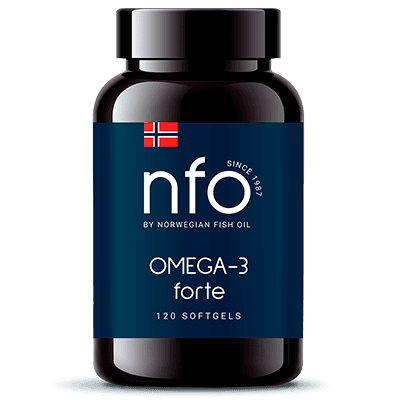 NFO (Норведжиан Фиш Ойл) Омега-3 форте капс. 1 384мг №120