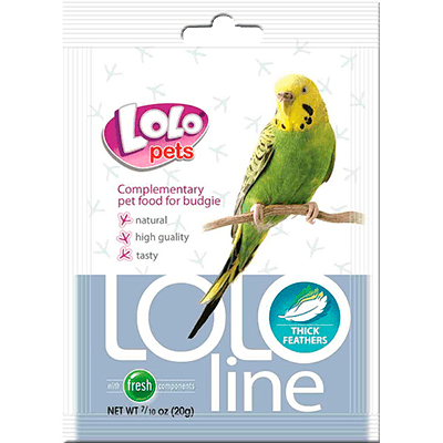 Ло-Ло Петс Минеральная подкормка для попугаев Густые перья 20г