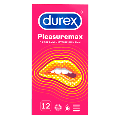 Дюрекс Презервативы pleasuremax ребристая и точечная структ №12