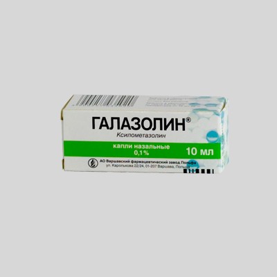 Галазолин капли наз. 0,1% 10мл Галазолин капли наз. 0,1% 10мл