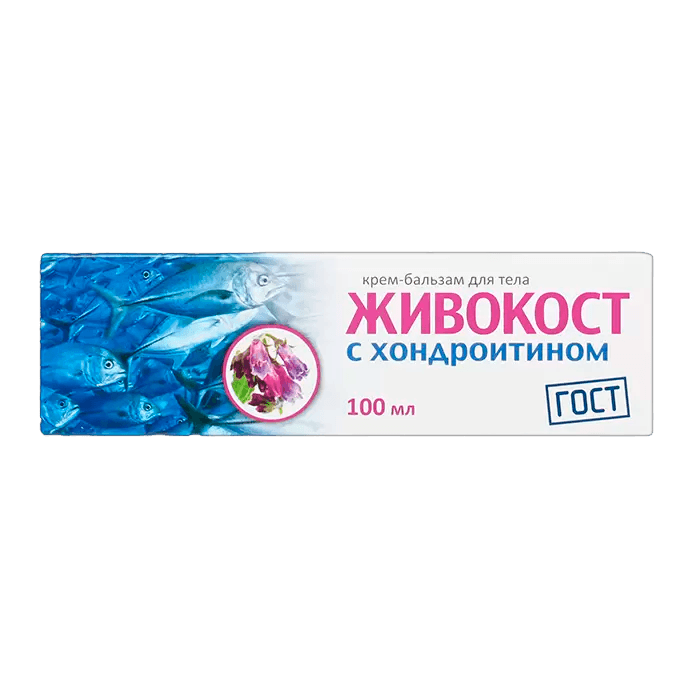 Живокост Крем-бальзам с хондроитином для суставов 100мл