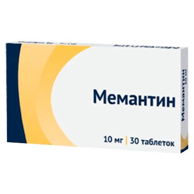 Мемантин табл. п.п.о. 10мг №30