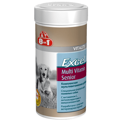 8 в 1 Эксель Мультивитамины для собак пожилых таб. №70