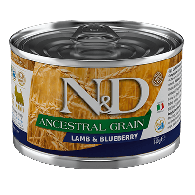 Фармина N&D Low Grain Ancestral Корм влажный для собак мелких пород Ягненок/Черника консервы 140г