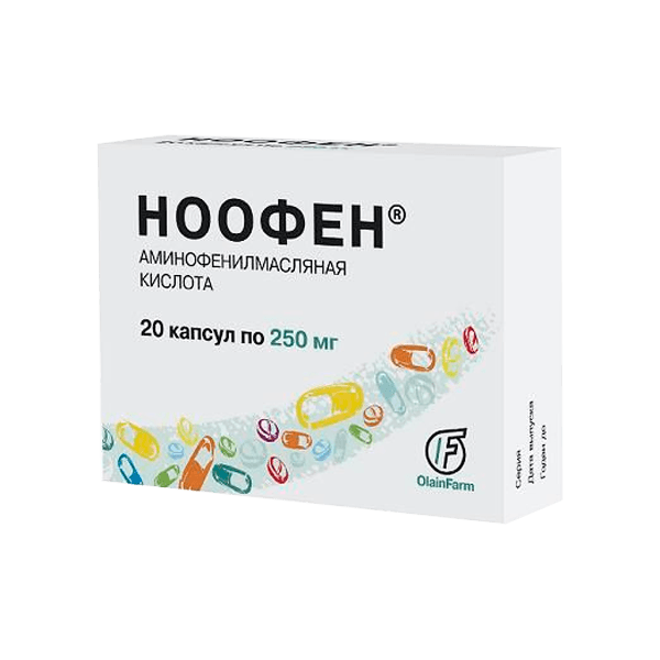 Ноофен капс. 250мг №20