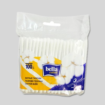 Белла cotton Ватные палочки пэ №100 Белла cotton Ватные палочки пэ №100