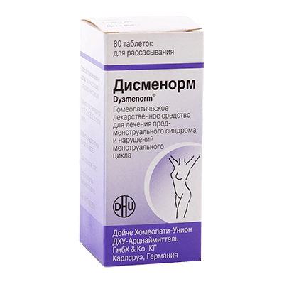 Дисменорм табл. гомеопат. №80