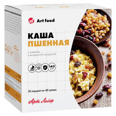 Каша Herbal Арт лайф кукурузно-пшенная с изюмом пакет №10 Каша Herbal Арт лайф кукурузно-пшенная с изюмом пакет №10