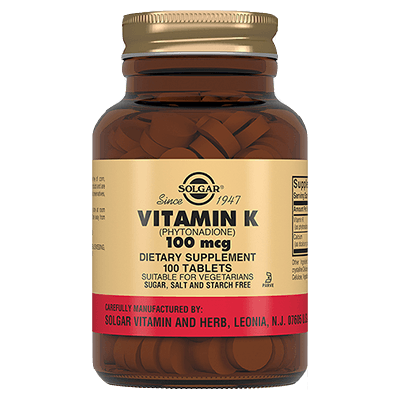 Солгар витамин К1 (фитоменадион) таб. 100мкг №100