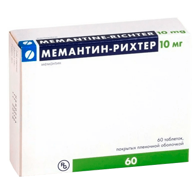 Мемантин-Рихтер табл. п.п.о. 10мг №60