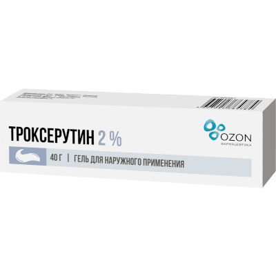Троксерутин гель для наружного применения 2% 40г №1