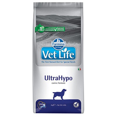 Фармина Vet Life UltraHypo Корм сухой для собак диета при аллергии и атопии 2кг