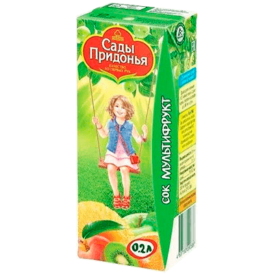 Сады придонья Сок мультифрукт 12+ 200мл