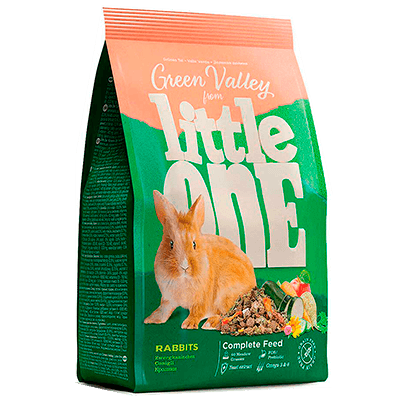 Литл ван корм для кроликов зеленая долина 750г