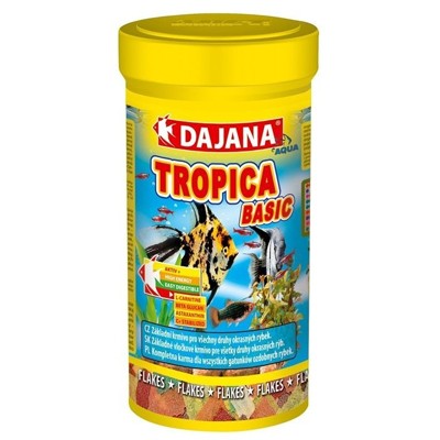 Даяна (Dajana) Tropica Basic Flakes Корм для рыб всех видов хлопья 100мл Даяна (Dajana) Tropica Basic Flakes Корм для рыб всех видов хлопья 100мл