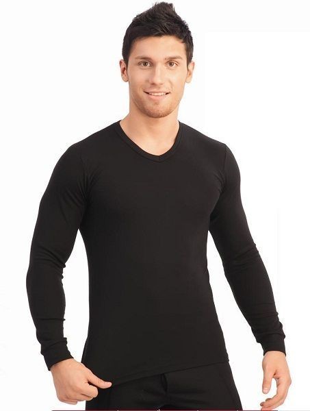 Термо-футболка FC 512 мужская N7-XXL с длин рукавами (черная)