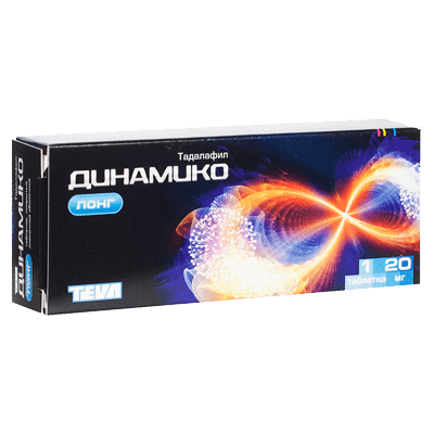 Динамико лонг табл. п.п.о. 20мг №1
