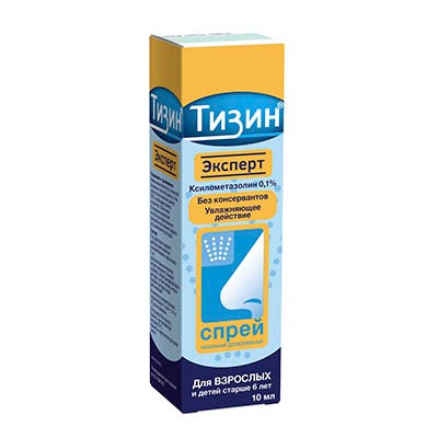 Тизин Эксперт спрей наз. доз. 0,1% 60доз 10мл №1