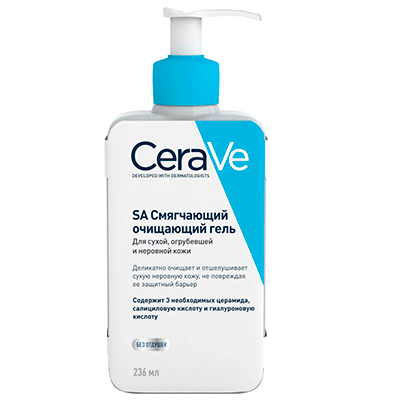 Цераве/cerave Гель смягчающий для сухой огрубевшей и неровной кожи 236мл (МВ191400) Цераве/cerave Гель смягчающий для сухой огрубевшей и неровной кожи 236мл (МВ191400)