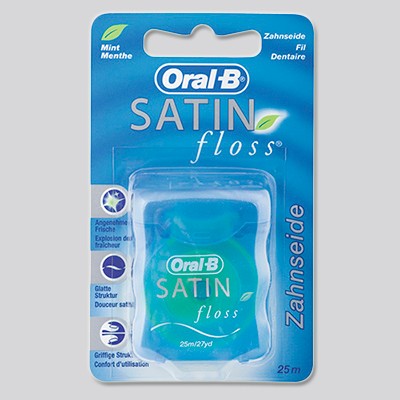 Зубная нить Орал би сатин флосс 25м (8258)
