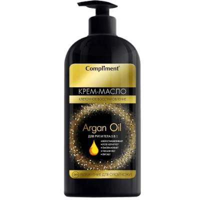 Комплимент/Compliment Крем-масло для рук и тела argan oil 5в1 400мл