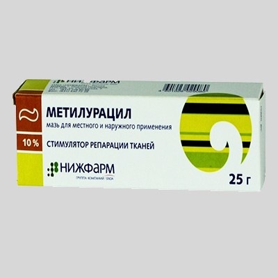 Метилурацил мазь 10% 25г №1