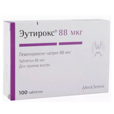 Эутирокс табл. 88мкг №100 Эутирокс табл. 88мкг №100