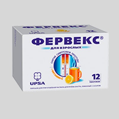 Фервекс пор. для р-ра для приема внутрь 500мг+25мг+200мг лимонный с сахаром №12
