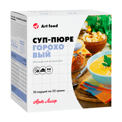Суп-пюре Арт лайф горох/витамины пакет №10