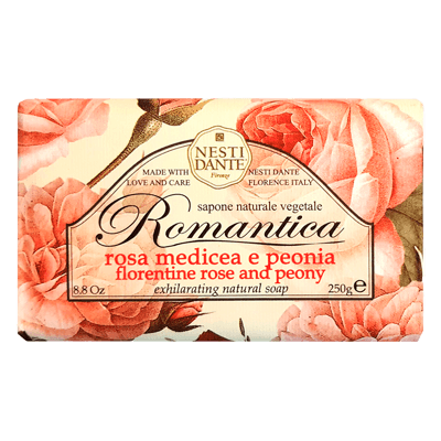 Нести данте мыло романтика роза-пион 250г