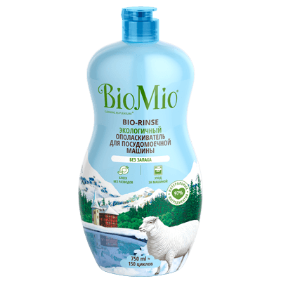 Biomio/Биомио Ополаскиватель д/посудомоечной машины экологичный bio-rinse 750мл