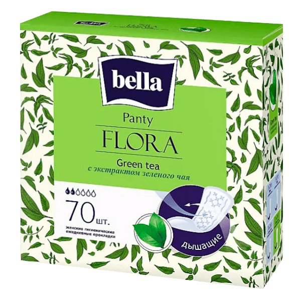 Прокладки ежеднев Белла панти флора зеленый чай №70