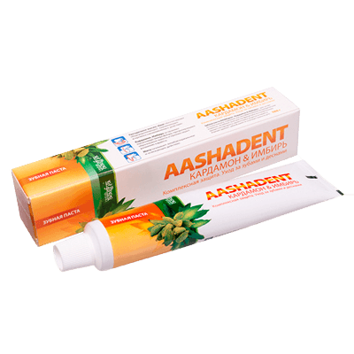 Ааша/aasha herbals Зубная паста кардамон-имбирь 100г