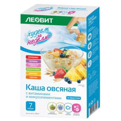 Каша овсяная Худеем за неделю ассорти 40г №7 Каша овсяная Худеем за неделю ассорти 40г №7