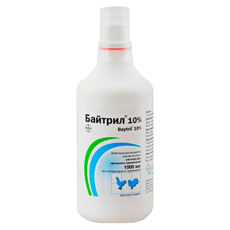 Байтрил орал р-р 10% 1л Байтрил орал р-р 10% 1л