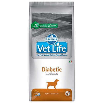 Фармина Vet Life Diabetic Корм сухой для собак диета при сахарном диабете 2кг