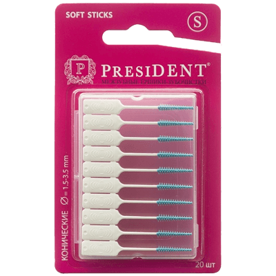 Президент Ершики межзубные soft sticks S №20